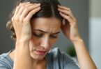 woman with headache related to stress