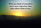 quote: what you think of yourself