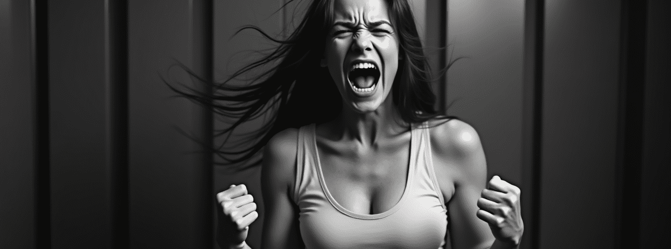 woman in anger