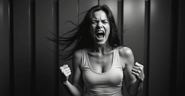 woman in anger