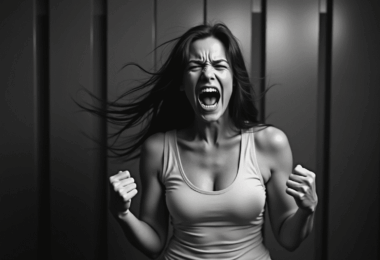 woman in anger