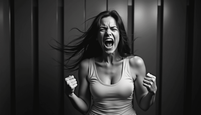 woman in anger