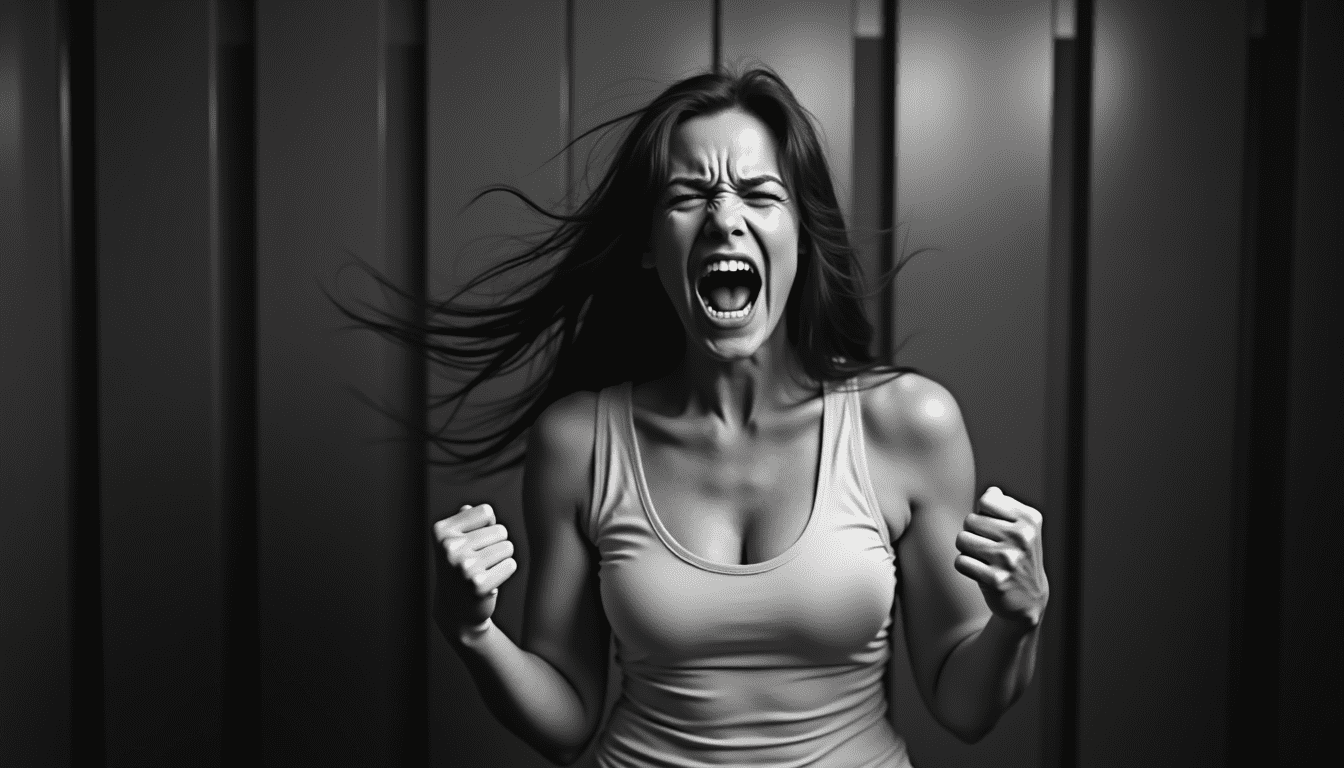 woman in anger