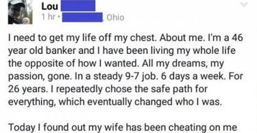 cheated man inspires the world