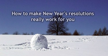 New Year's resolutions, snow ball effect