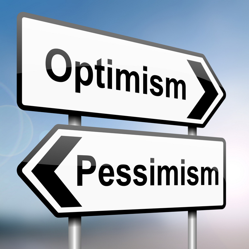 Pessimism or optimism.