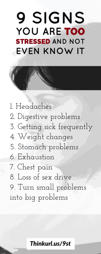 9 signs of stress