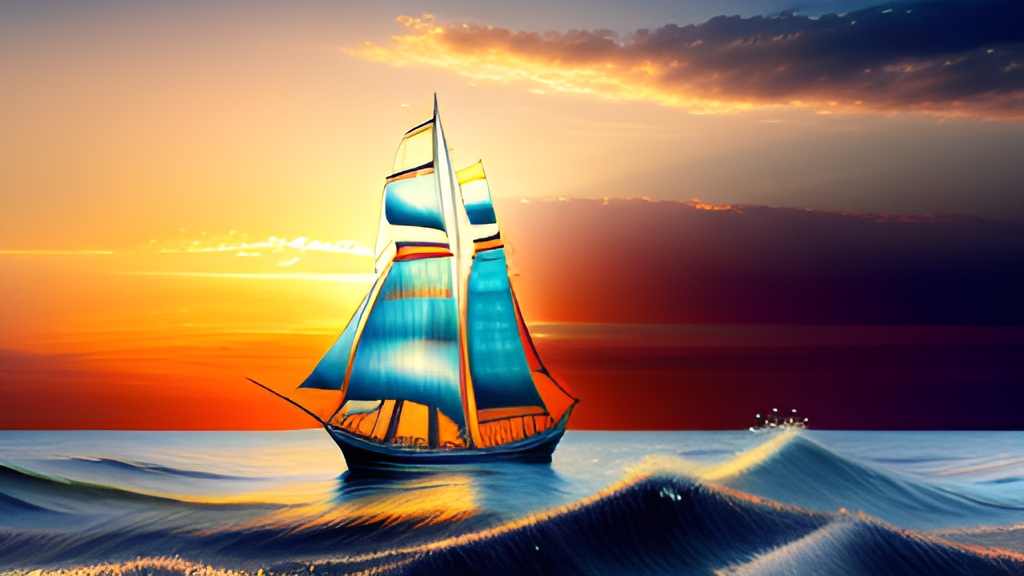sailboat in the sea