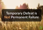 temporary defeat