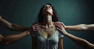 solitary woman exhausted from helping too much